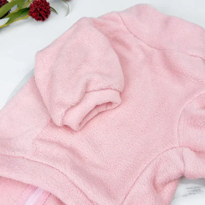 Polar Fleece Dog Zippy Jacket in Pink - Rich Paw - 7