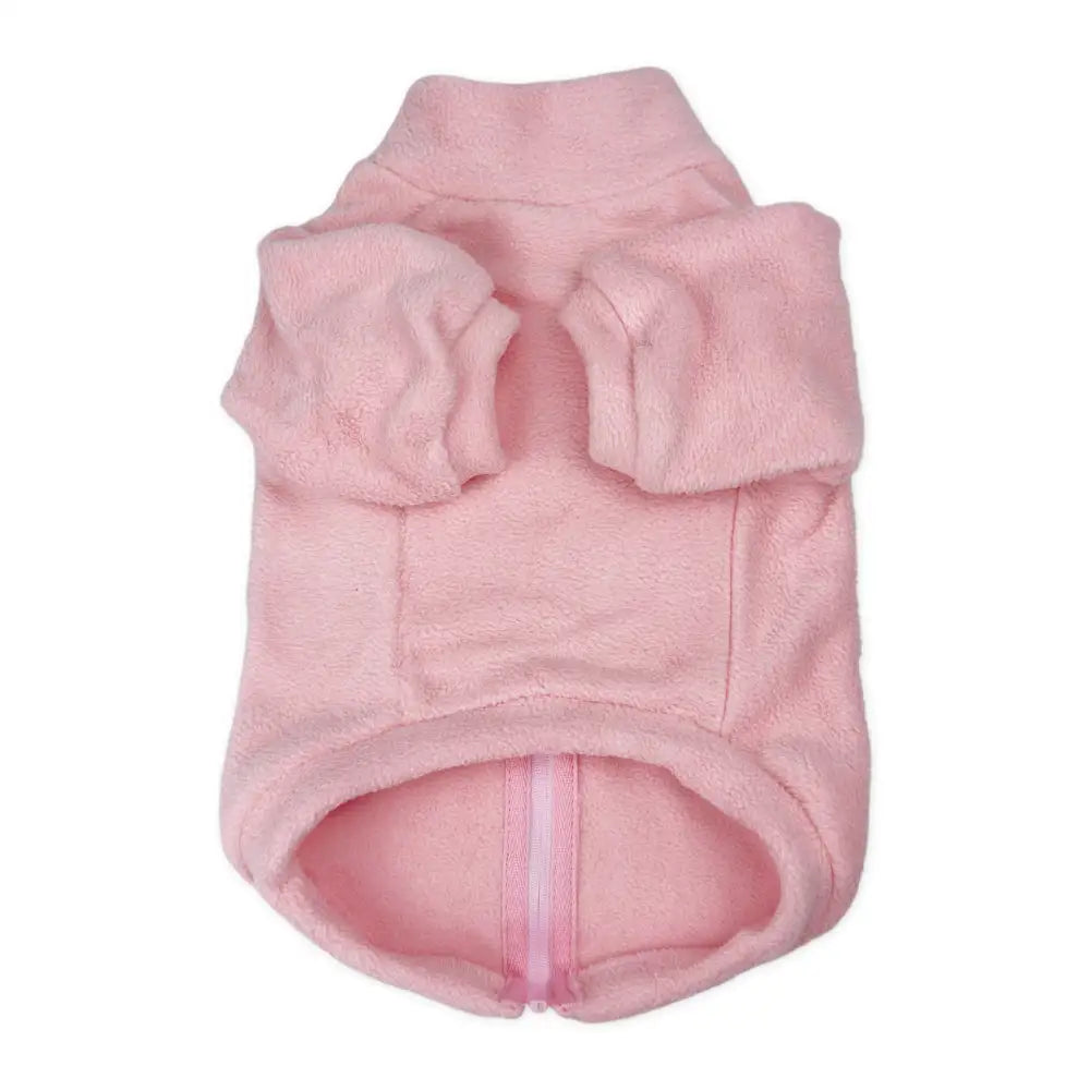 Polar Fleece Dog Zippy Jacket in Pink - Rich Paw - 2