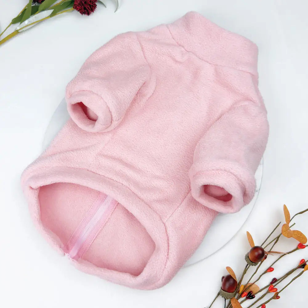 Polar Fleece Dog Zippy Jacket in Pink - Rich Paw - 6