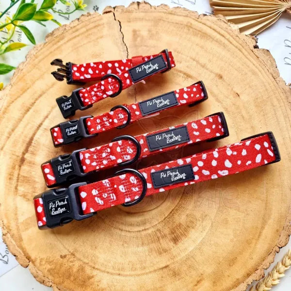 Poppy Toadstool Spots Dog Collar - Pet Pooch - 2
