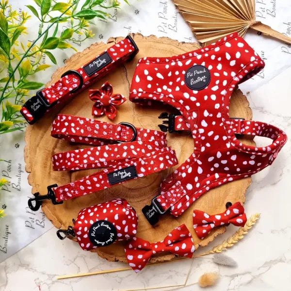 Poppy Toadstool Spots Dog Collar - Pet Pooch - 3