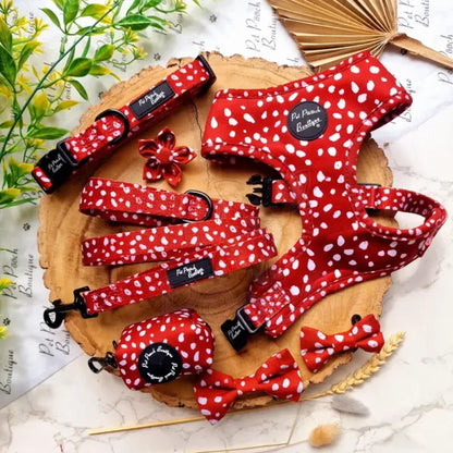 Poppy Toadstool Spots Dog Collar - Pet Pooch - 3