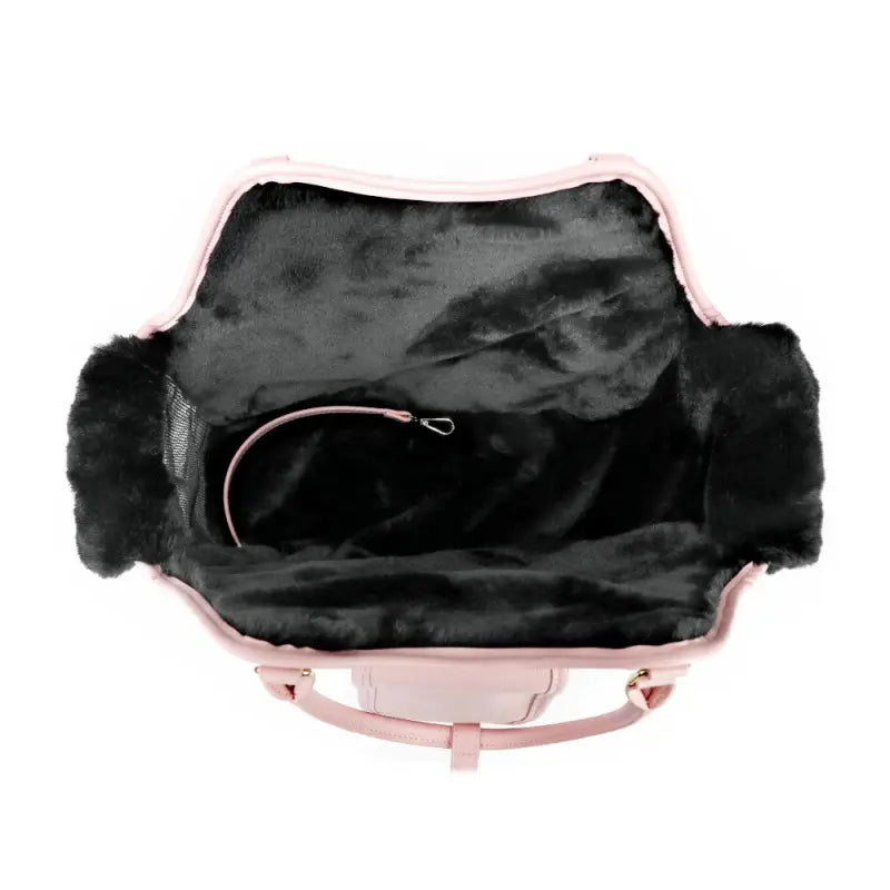 Porsha Luxury Vegan Leather Pet Carrier In Pink - Posh Pawz - 4