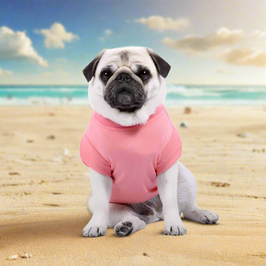 Luxury Pretty Pink Dog T-shirt - Rich Paw - 1
