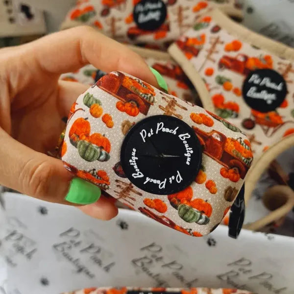 Pumpkin Harvest Dog Poo Bag Holder Pet Pooch 1