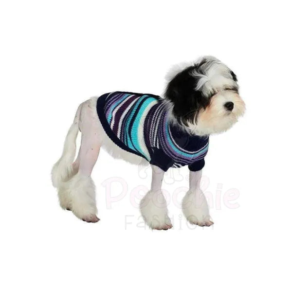 Purple Striped Mod Dog Jumper - Urban Pup - 2