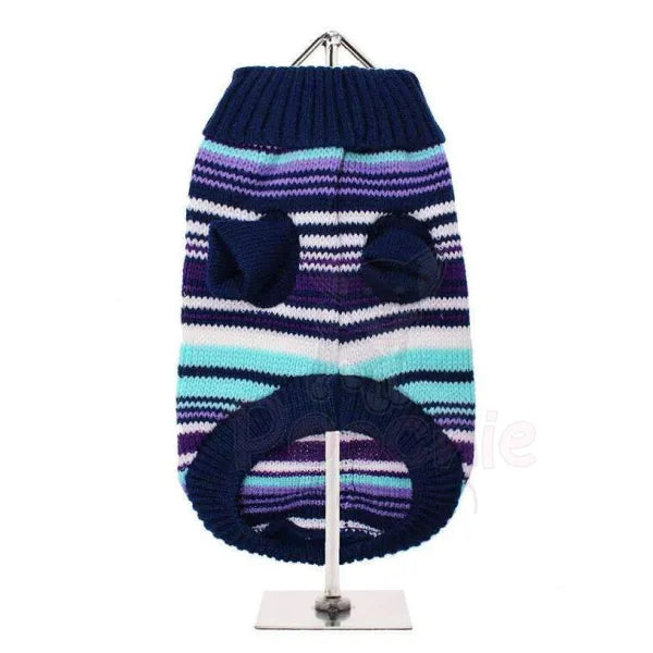 Purple Striped Mod Dog Jumper - Urban Pup - 3