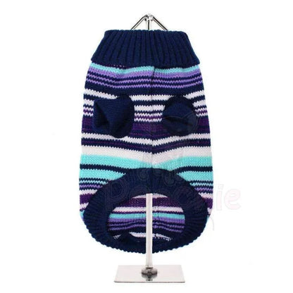 Purple Striped Mod Dog Jumper - Urban Pup - 3