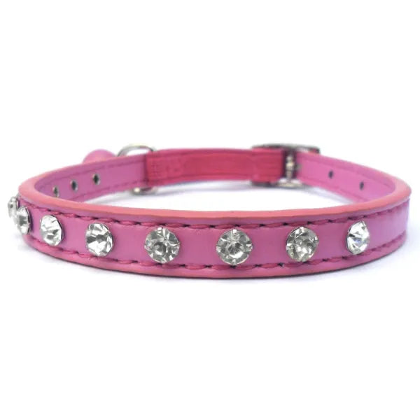 Raspberry Ice Crystal Cat Collar - Posh Catz - 1