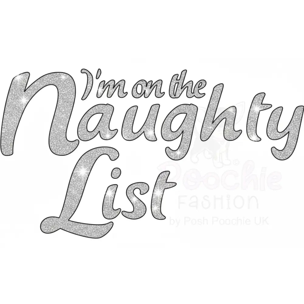 Red Christmas Naughty List Fleece Dog Hoodie - Poochie Fashion - 2