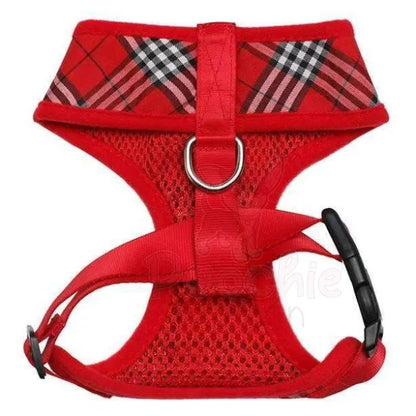 Red Tartan Dog Harness - Urban Pup - 3