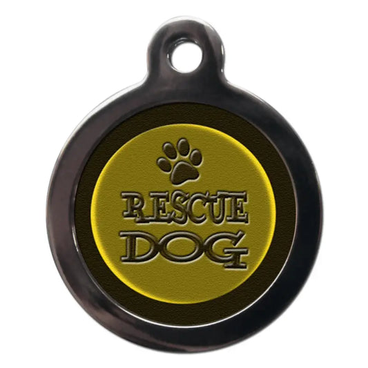 Rescue Dog ID Tag - PS Pet Tags - 1