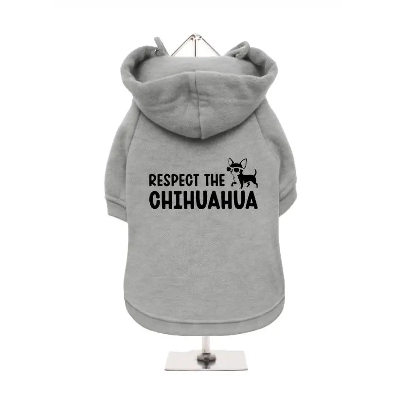 Respect the Chihuahua Dog Hoodie Sweatshirt - Rich Paw - 5