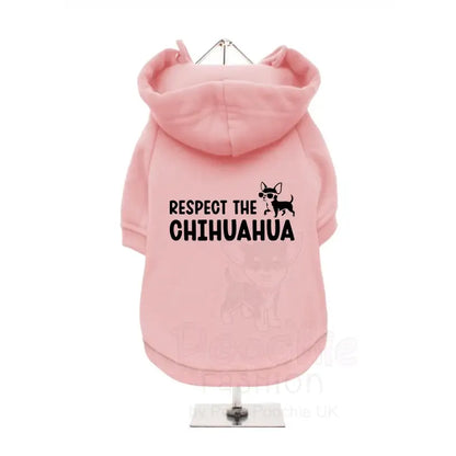 Respect the Chihuahua Dog Hoodie Sweatshirt - Poochie Fashion - 3