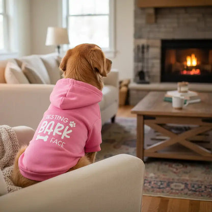 Resting Bark Face Dog Hoodie - Rich Paw - 1