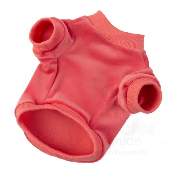 Rose Pink Velour Dog Sweatshirt Poochie Fashion