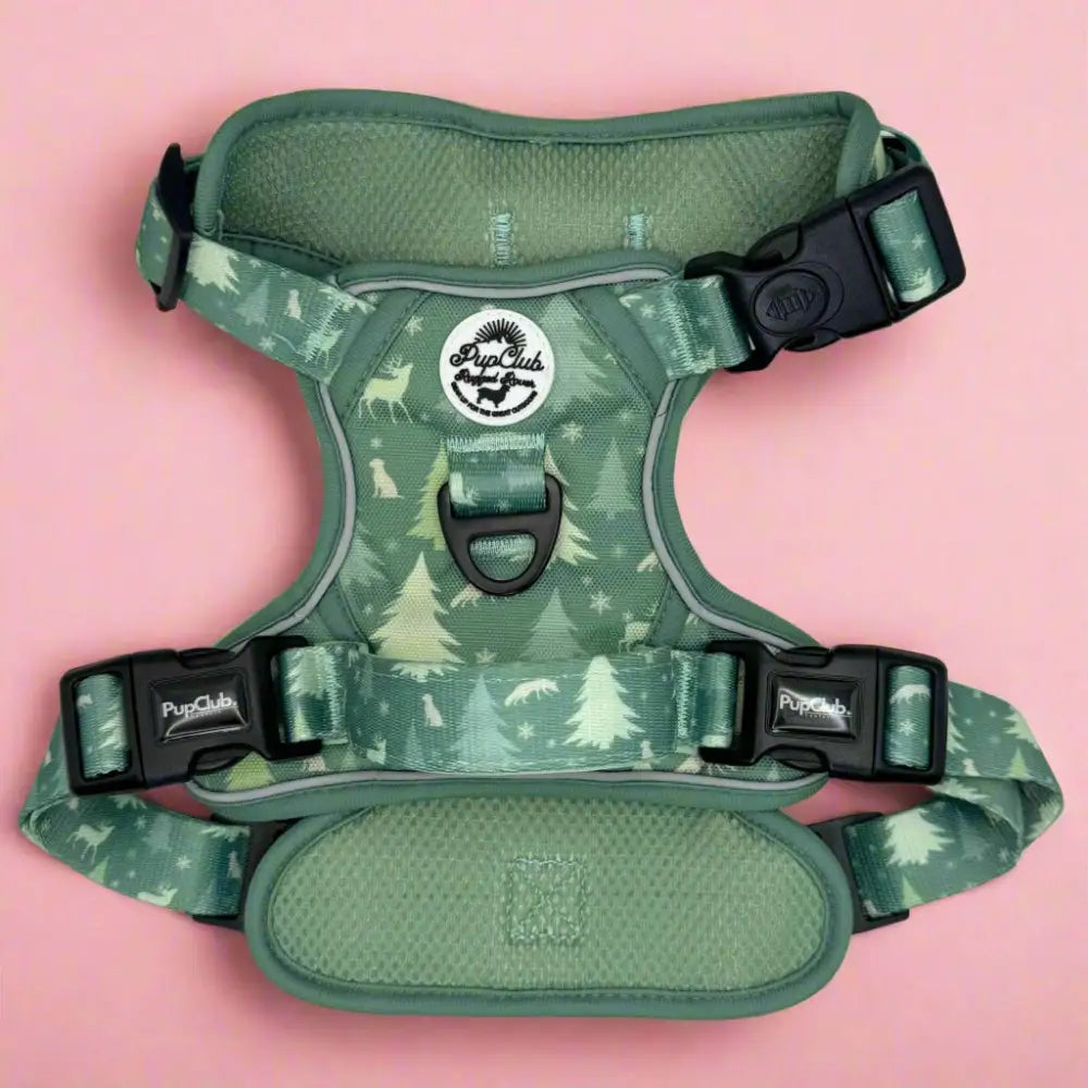 Rugged Rover™ Dog Harness – Heavy Duty No-pull with Handles - Evergreen Trails - Pupclub Couture - 2