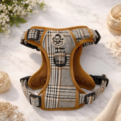 Rugged Rover™ Dog Harness – Heavy Duty No-pull with Handles - Foxbury Plaid - Pupclub Couture - 4