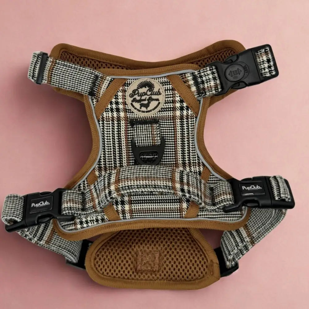 Rugged Rover™ Dog Harness – Heavy Duty No-pull with Handles - Foxbury Plaid - Pupclub Couture - 2