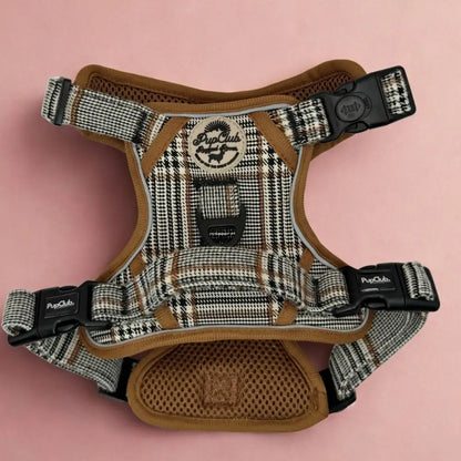 Rugged Rover™ Dog Harness – Heavy Duty No-pull with Handles - Foxbury Plaid - Pupclub Couture - 2