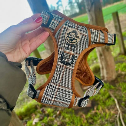 Rugged Rover™ Dog Harness – Heavy Duty No-pull with Handles - Foxbury Plaid - Pupclub Couture - 10