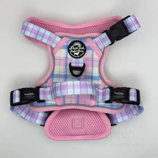 Rugged Rover™ Dog Harness - Pink Tartan - Pupclub Couture - 2