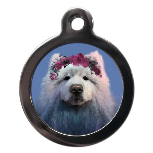 Samoyed Hippy Dog Id Tag - Ps Pet Tags - 1