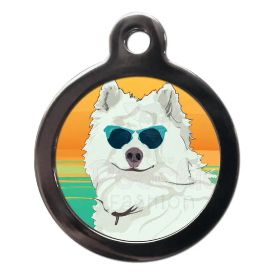 Samoyed Summertime Dog Id Tag - Ps Pet Tags - 1