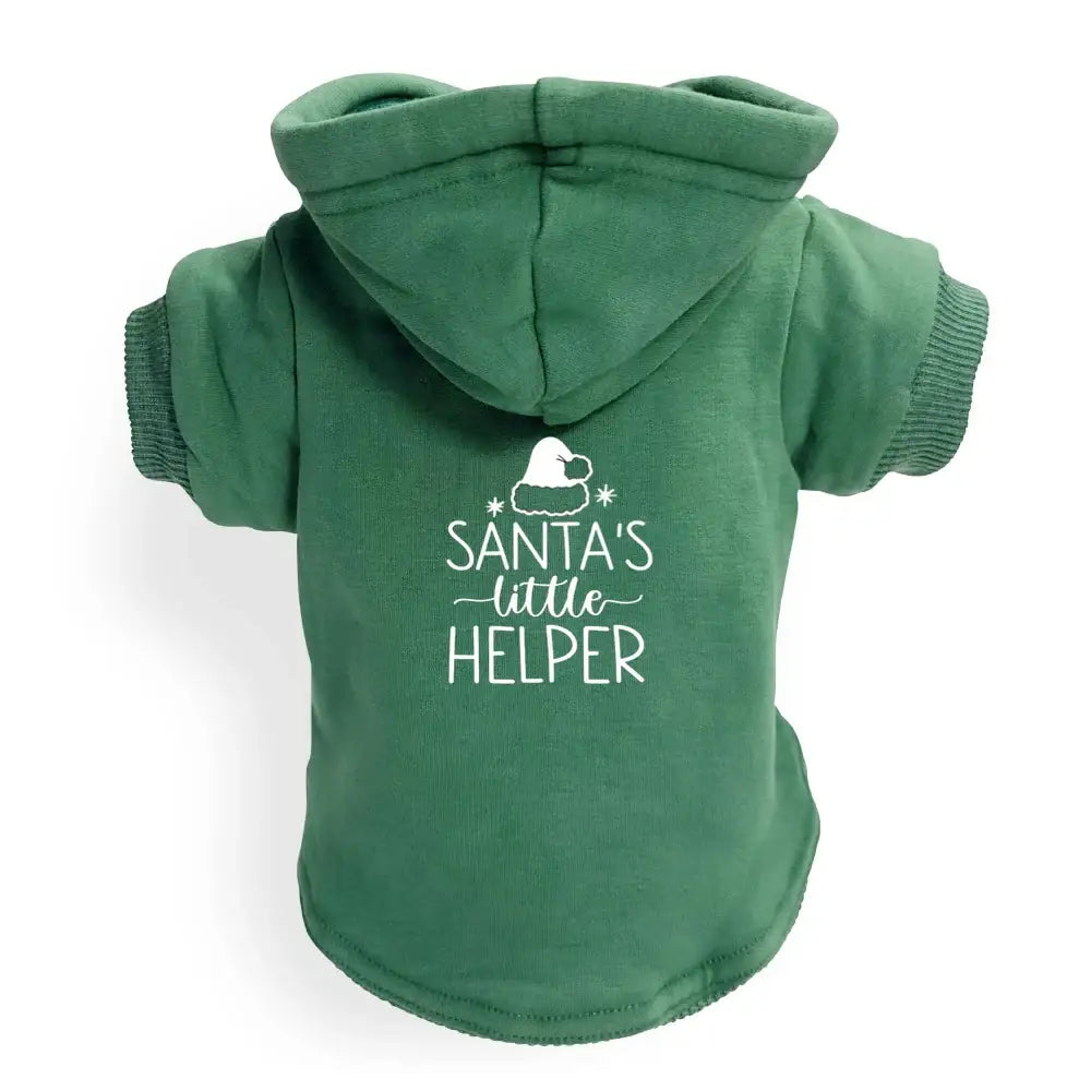 Santas Little Helper Dog Hoodie Sweatshirt - Poochie Fashion - 2