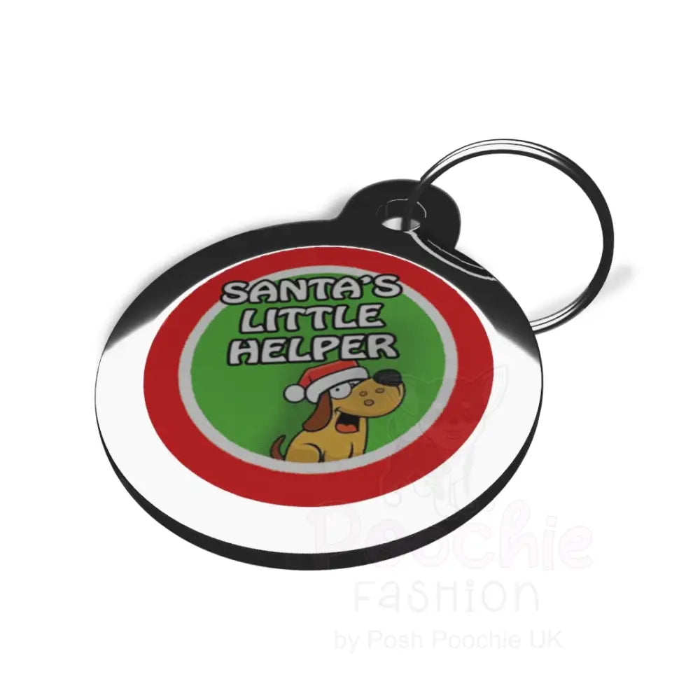 Fun Santa’s Little Helper Dog Id Tag - Ps Pet Tags - 3