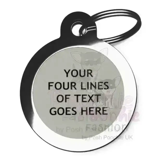 Scary Ghost Pet Id Tag - Ps Pet Tags - 4