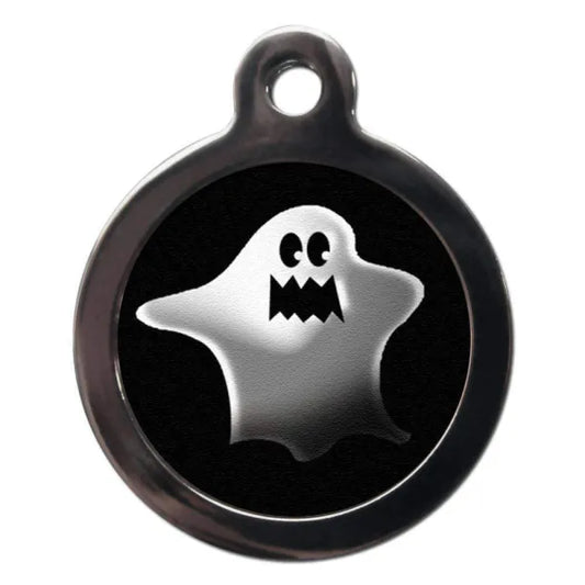 Scary Ghost Pet Id Tag - Ps Pet Tags - 1
