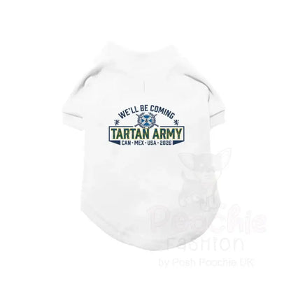 Scotland Tartan Army World Cup 2026 Dog Cat Football t Shirt - Poochie Fashion - 2