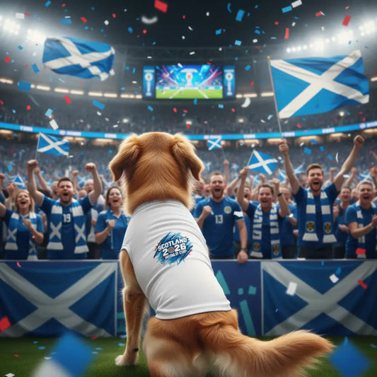 Scotland World Cup 2026 Dog Cat Football t Shirt - Poochie Fashion - 1