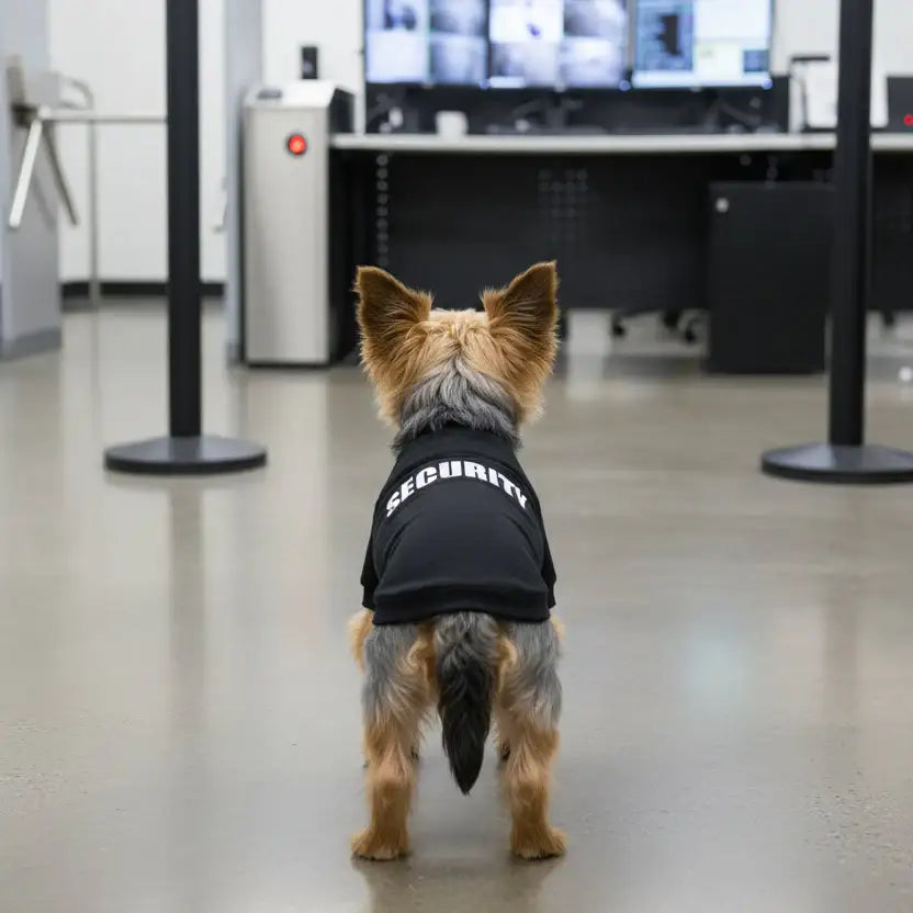 Security Dog T-shirt - Poochie Fashion - 1