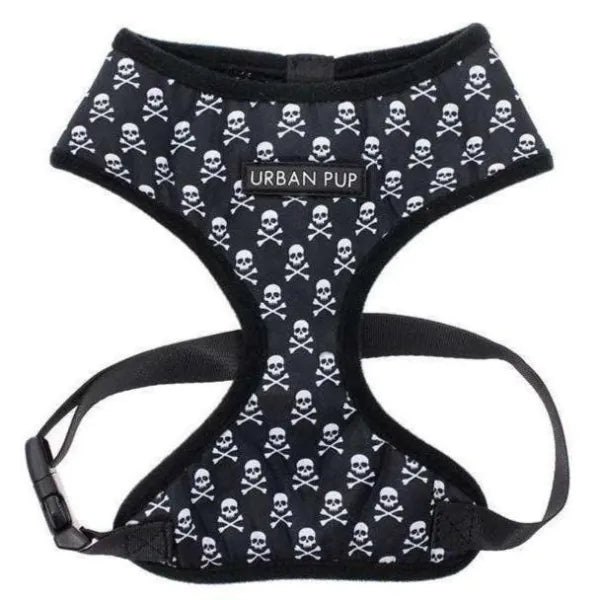 Skull and Crossbones Designer Dog Harness - Urban Pup - 1