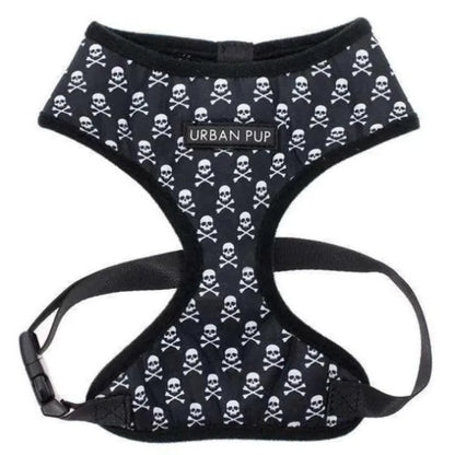 Skull and Crossbones Designer Dog Harness - Urban Pup - 1