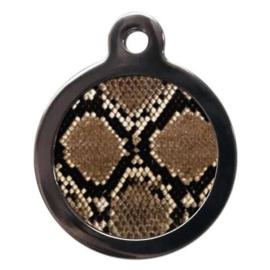 Snake Print Dog Id Tag - Ps Pet Tags - 1