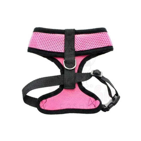 Soft Mesh Dog Harness In Candy Pink