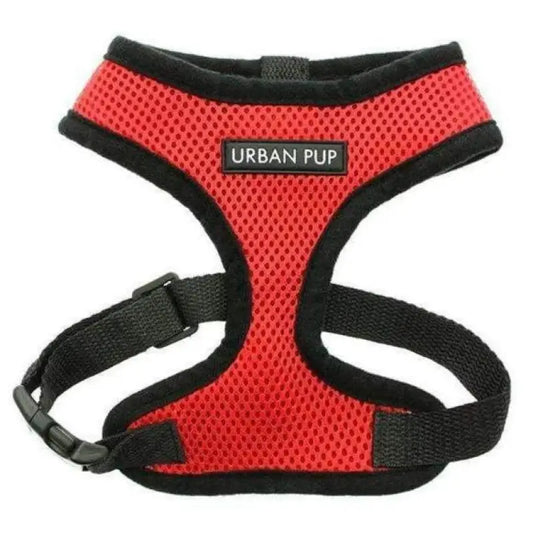 Soft Mesh Dog Harness In Cherry Red - Urban Pup - 1