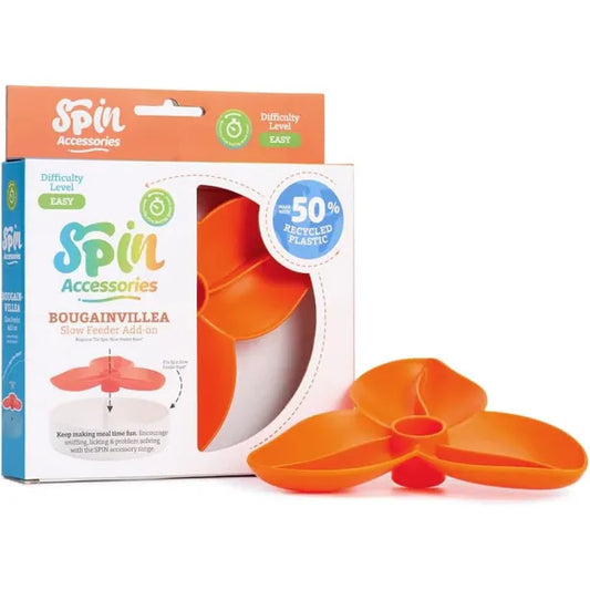 Spin Accessories Flower Feeder in Orange - Level Easy - Petdreamhouse - 1