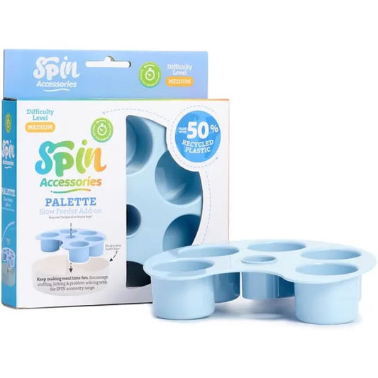 Spin Accessories Palette Feeder in Baby Blue - Level Medium - Petdreamhouse - 1
