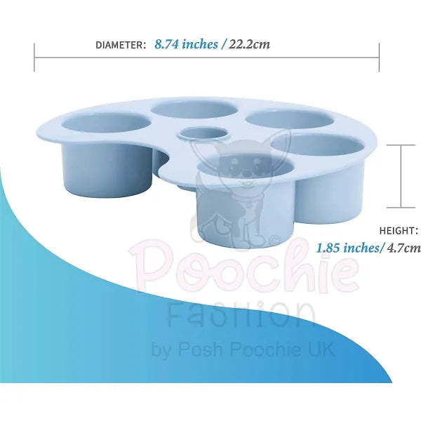 Spin Accessories Palette Feeder in Baby Blue - Level Medium - Petdreamhouse - 3