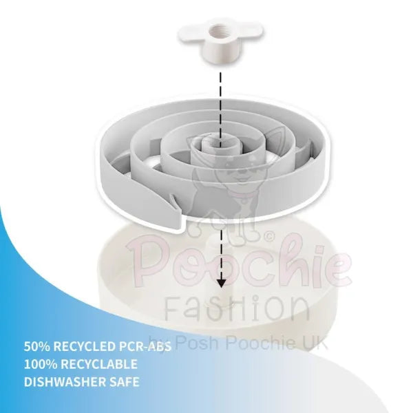 SPIN Accessories Spiral Feeder In Grey - Level Tricky - PetDreamHouse - 3