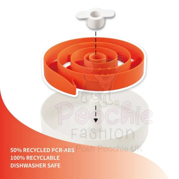 Spin Accessories Spiral Feeder in Orange - Level Tricky - Petdreamhouse - 2