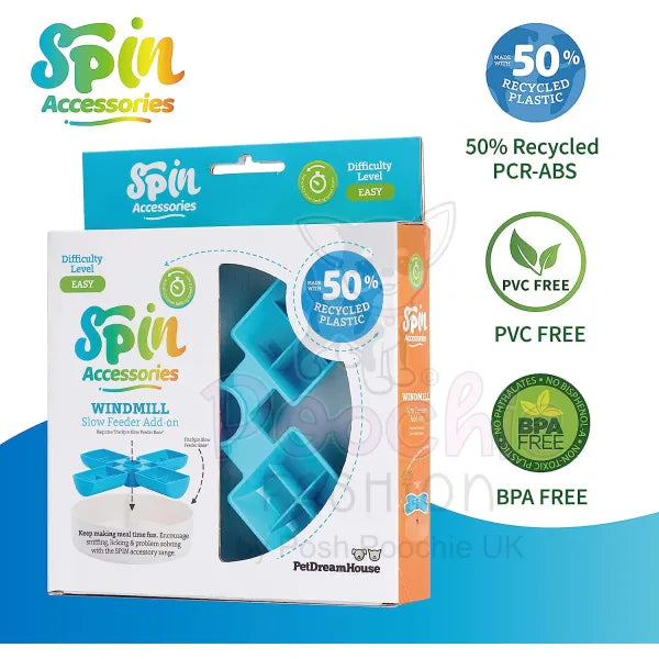 Spin Accessories Windmill Feeder in Blue - Level Easy - Petdreamhouse - 4