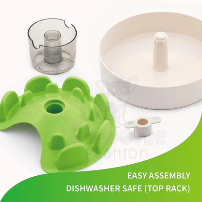 Spin Ufo Maze Interactive Pet Slow Feeder in Green - Level Tricky - Petdreamhouse - 4