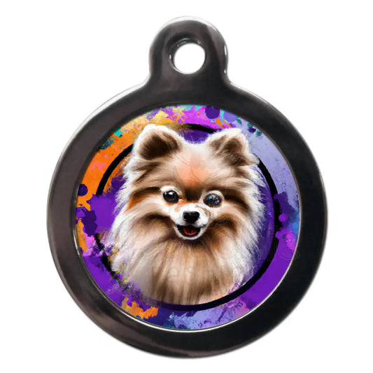 Spitz Graffiti Dog Id Tag - Ps Pet Tags - 1