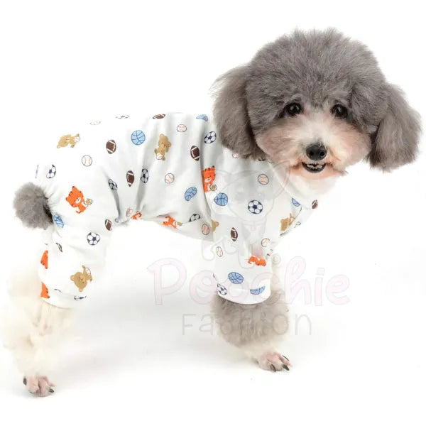 Sports Balls Small Dog Pyjamas - Posh Pawz - 5