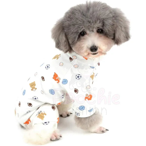 Sports Balls Small Dog Pyjamas - Posh Pawz - 4